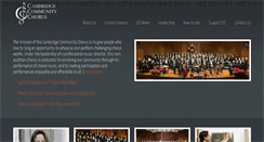 Desktop Screenshot of cambridgechorus.org