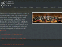 Tablet Screenshot of cambridgechorus.org